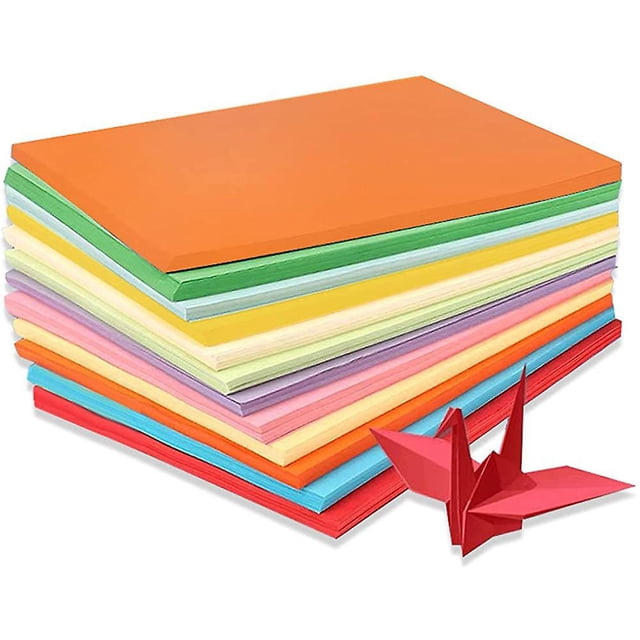 Papel de colores A4 Papel de colores 100 hojas Paquete A4 de colores Surtido 70 g/m²