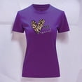 thumbnail image 3 of Playera Blusa Con Estampado De Corazon My Kernel Animal Print Ropa Para Mujer Color Morado Talla Chica Marca Emil SaEs, 3 of 4