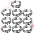 thumbnail image 3 of Worm Drive Clamp Hose Clamps for Pipes Industrial Use Silver Stainless Steel Securing Tube 10Pcs, 3 of 5