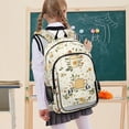 thumbnail image 7 of FORMRS Unisex School Backpack 17" Student Travel Bag with Laptop Compartment, Birds Sunflowers, 7 of 7