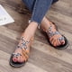thumbnail image 5 of Sandalias con punta abierta para mujer a la moda, zapatillas con nudo, zapatos planos romanos para la playa Wmkox8yii  FOPL191, 5 of 6