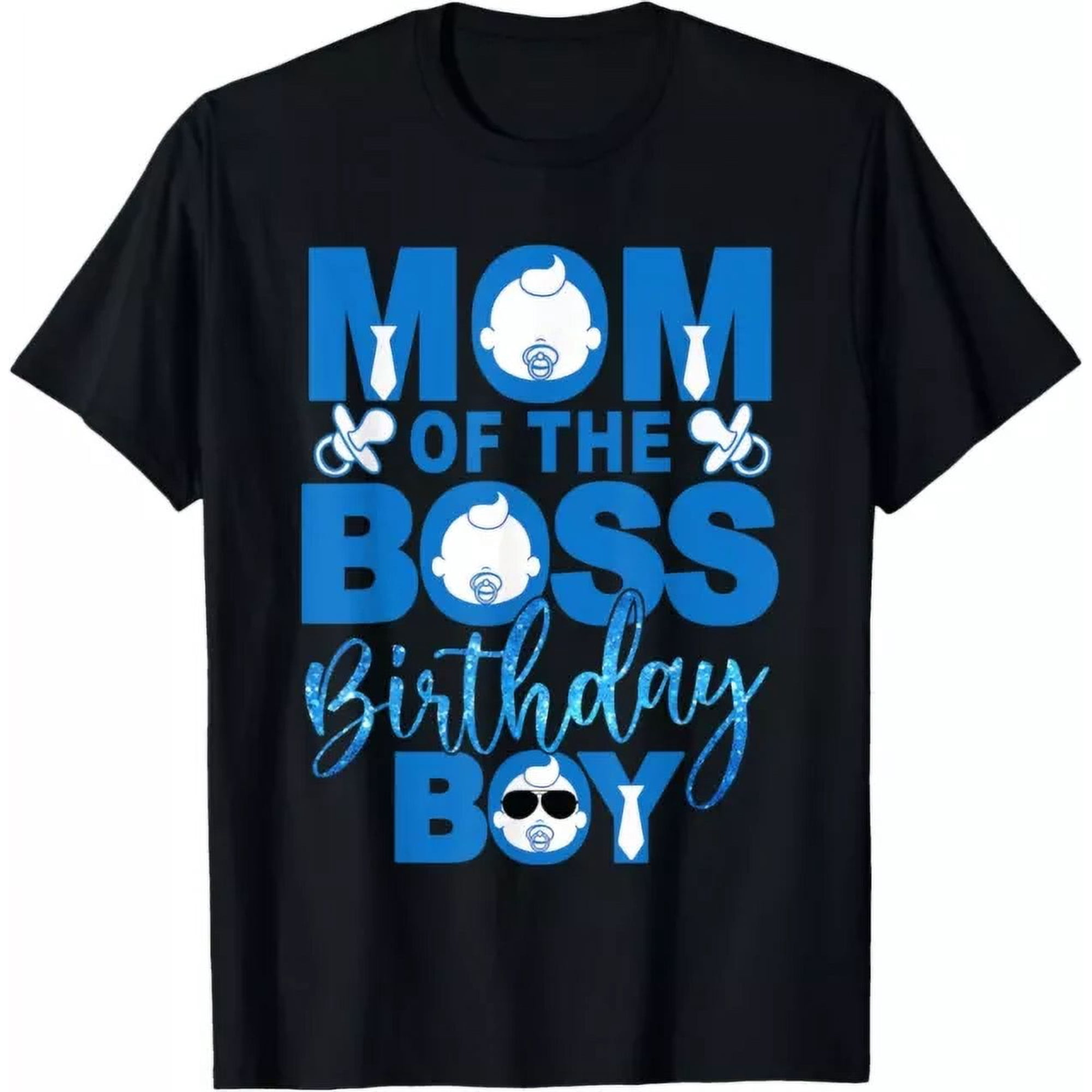Mom And Dad Boss Boy Baby T-Shirt BLACK Unisex S-5XL Hot Trending Shirt, Vintage Birthday Gift