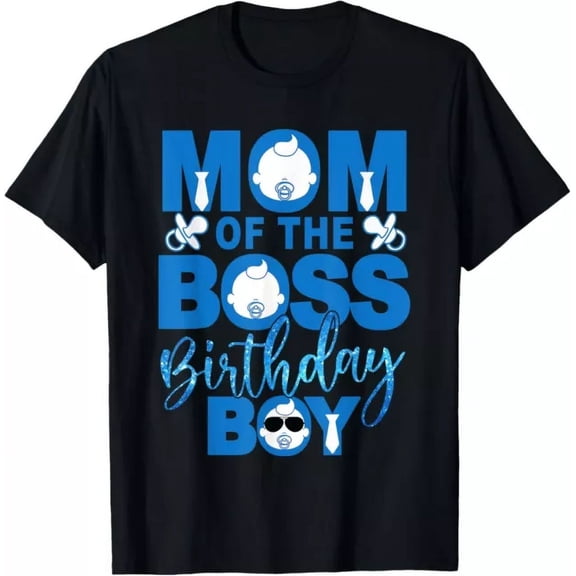 Mom And Dad Boss Boy Baby T-Shirt BLACK Unisex S-5XL Hot Trending Shirt, Vintage Birthday Gift