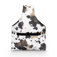 thumbnail image 2 of KUIFORTI Cow Print Knitting Yarn Bag Tote Crochet Accessories Crochet Bag Organizer for Women Girls Yarn Bags for Crocheting on The Go, Small Size, 2 of 7