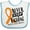 White and Blue, variant on Inktastic Never Stop Fighting Multiple Sclerosis Awareness Boys or Girls Baby Bib