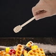 thumbnail image 3 of HERFIER 5pcs Wooden Honey Dipper Stirrer Honey Stir Sticks Honey Stirring Spoon Syrup Stirrer 5.9x0.79x0.79in, 3 of 9