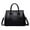 Black, variant on Women's Genuine Leather Handbag - Crocodile Pattern Crossbody Bag with Top Handle, Retro Designer Purse