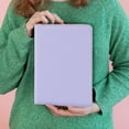 thumbnail image 5 of Urbanw A5 Multifunctional Zipper Notebook, Lined Journal Notebook, PU Leather Notebook With 200 Pages Lined Paper Document Organizer Purple 1Pcs, 5 of 6