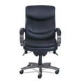 thumbnail image 6 of La-Z-Boy Woodbury High-Back Executive Chair, Supports Up to 300 lb, 20.25" to 23.25" Seat Height, Black Seat/Back, Weathered Gray Base, 6 of 6