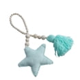 thumbnail image 4 of GROWTH TANK Assorted Wooden Tassel Pendant Net Curtain Tie Rope Hanging Ornament Green Star, 4 of 6