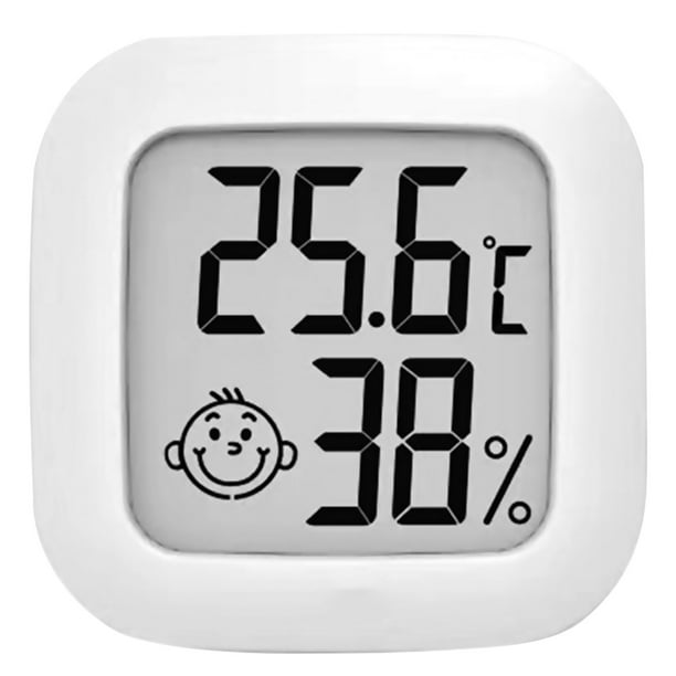 4 Pièces Thermomètre Hygromètre Interieur Maison, Mini Digital Numérique  Température Humidité Thermomètre Chambre Bébé avec icône de Confort pour  Salon Bureau, Maison, Garage
