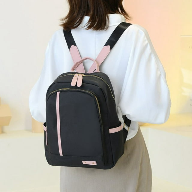TIEVOSA Sac à Dos en Tissu Grande Capacité Version Coréenne Sac à Dos pour Lycéens Sac de Voyage Décontracté Sac à Dos Léger à la Mode Sac pour Femmes Tendance