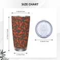 thumbnail image 4 of KLL Crayfish Print 40oz Stainless Steel Insulated Car Cup with Spillproof Lid - Keep Your Drink Hot or Cold on the Go-Straw Two-piece Set, 4 of 8