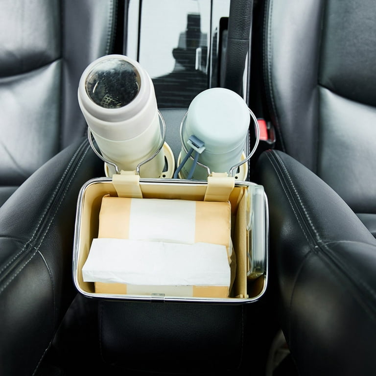 Car Armrest Storage Box Water Cup Holder, Car Tissue Box Phone