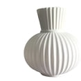 thumbnail image 4 of Jarrón sencillo, único, nórdico, elegante, adorno multiusos, arreglo de flores secas blanco M, 4 of 4