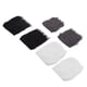 thumbnail image 4 of 6 uds tela de piel sintética 25x25cm blanco negro gris DIY hacer esponjoso brillante 3 colores conveniente lavable piel falsa peluda, 4 of 12