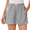 Black White Plaid, variant on Women's Plaid Pajama Shorts Y2K Lounge Pants Candy colors Striped Pj