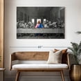 thumbnail image 3 of Elephant Stock The Last Feast Wall Art - Horizontal Canvas Wall Art - Living Room Wall Decor - Religion And Spirituality Canvas - Gray And Pink Decor - 48" x 32", 3 of 8