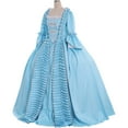 thumbnail image 2 of Women's Queen Marie Antoinette Rococo Ball Gown Gothic Victorian Dress, 2 of 8