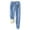 A# Blue, variant on Women's Printed Bottom Pants Lamb Flannel Pocket Elasticated Tie Thickened Padded Warm Sweatpants Long Pants Blue 4