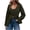 Army Green, variant on Women's Long Sleeve Blazer Suit Open Front Scoop Neck Slim Fit office Blazer Jackets White XXL(XXL)