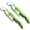 Green-2 Pcs, variant on 4 Pcs Stainless Steel Waiter Corkscrew, Professional Wine Key with Double Hinged Lever & Foil Cutter for Bartender, Server, Home, Burgundy