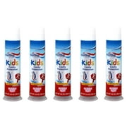 5 Pack Aquafresh Kids Cavity Protection Toothpaste, Bubblemint, 4.6 oz each