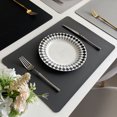 thumbnail image 4 of CSChome Table Mat Nordic Style Insulation Pad: Faux Leather Dining Table Place Mat for Daily Use, 4 of 7
