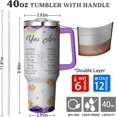 thumbnail image 2 of 40 Oz Tumbler with Handle and Straw, Double Wall Coffee Travel Mug Spill Proof Leak Proof, Reusable Insulated Water Bottle 40 Oz, Stainless Steel Cup with Handle and Straw Gifts for Women, 2 of 3