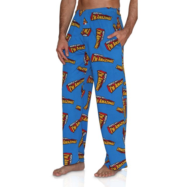 Men's Fun Lounge Pants Boxers Printed Pajama Graphic Pants Loungewear