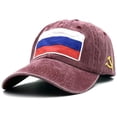thumbnail image 1 of Russia Flag Baseball Cap RU Embroidered Polo Style Military Army Washed Cotton Hat, 1 of 4