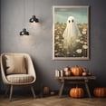thumbnail image 3 of Ghost In The White Chrysanthemum Field Poster, Ghosts Art Print, Halloween Art Print, Halloween Decor, Spooky Vintage Halloween, Halloween Gift, 3 of 7