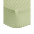 thumbnail image 3 of 13 Inch Extra Deep Fitted Sheet/Bottom Sheet (King, Stripe Sage) - 1800 Series Brushed Microfiber - Deep Pocket Fitted Sheet by The Great American Store, 3 of 4