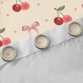 thumbnail image 4 of Feelyou Cartoon Bowknot Child Blackout Curtains Set of 2 (52x84 Each), Kawaii Cherry Fruit Window Curtains, Cute Princess Bow Style Curtains and Drapes, Living Room Curtains Decor, 4 of 6