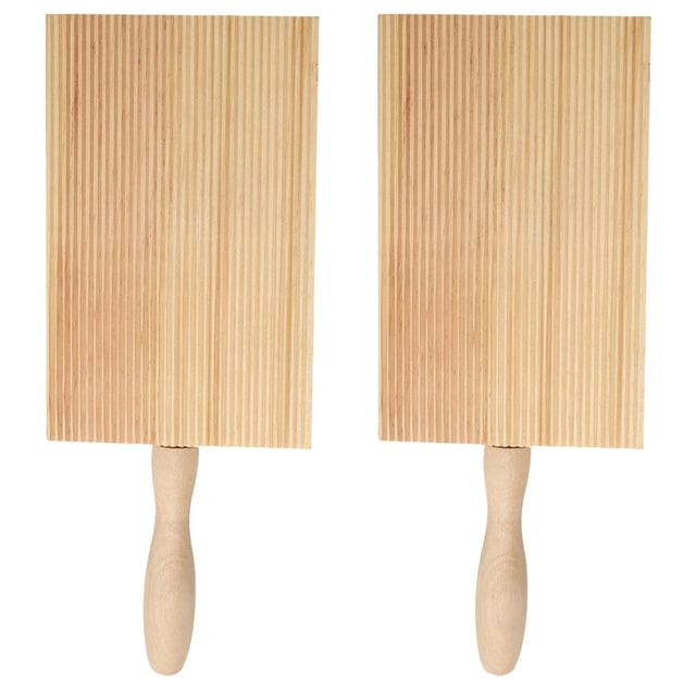 CIMAXIC Garganelli Pasta Maker with Highquality Synthetic Material for Kitchen Use Beige Color 2 Pcs,8.46"X3.35"X0.71"
