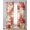Red, variant on Modern Blue Sheer Curtains 39 Inch Length 2 Panels Set for Living Room/Bedroom, Vintage Abstract Art Contemporary Kitchen Curtains Grommet Semi-Sheer Curtains Drapes Window Treatments 27.5"x39"x2