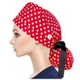 thumbnail image 4 of Scrub Cap With Buttons Bouffant Hat With Sweatband for Womens and Mens, 4 of 9