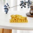 thumbnail image 1 of Estatua de Buda Baoblaze Resina Dorada Meditación Fengshui, 1 of 7