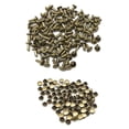 thumbnail image 1 of 100 Ensembles Rivets à Double Capuchon de 6x8mm Rivets Ronds en Cuir Bronze, 1 of 8
