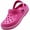 Fuchsia Rhinestone, variant on NORTY Women's Clog Slip-On Casual Shoes with Versatile Comfort for All-Day Wear