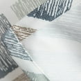 thumbnail image 5 of Colorful Square Pattern Valance, Linen Textured Check Plaid Rod Pocket Drapes, Short Decorative Window Treatment for Kitchen Bedroom Office, 52 x 18 Inches, 1 Panel, 5 of 6