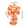 thumbnail image 3 of Aoznliie Fall Ribbon Bows, 5 Pack Woven Fabric Bows for Thanksgiving, 14x8 inch Orange Ribbon Bows for Wreath Table Decor, Multicolor, 3 of 7
