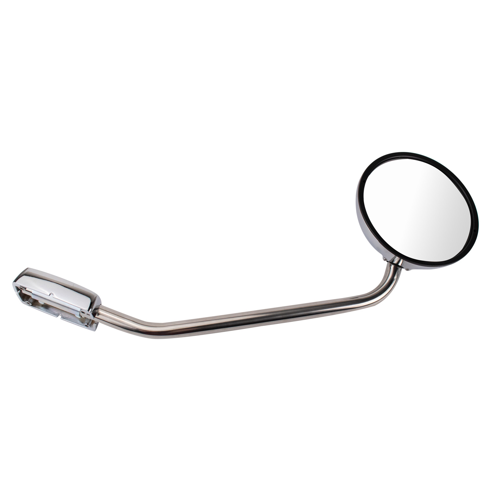 TRQ Driver Passenger Side Hood Mounted Mirror Manual Chrome Housing Fits 2013-2025 Kenworth T680