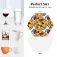 thumbnail image 6 of Fuzoiu Cute Dog Print Leather Coasters Set,Drink Coasters Set of 4,for Tabletop Protection, Durable PVC Coasters,Home Décor and Housewarming Gift-Hexagon, 6 of 6
