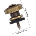 thumbnail image 2 of BEADCEST 2Ud De Strap Lock Metal Café Para Guitarra Acústica Y Eléctrica Con Resistencia, 2 of 6