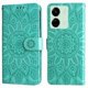 thumbnail image 4 of Funda tipo cartera GANGXUN para Xiaomi Redmi 13C 4G , diseño girasol, cuero PU, soporte, cierre magnético, tarjetero, 4 of 5