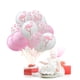 thumbnail image 2 of KAKOWELY Juego de 15 globos hawaianos para fiesta, de 12 pulgadas, con diseño de flamencos, lunares rosas y látex, para bodas, bebés y cumpleaños., 2 of 4