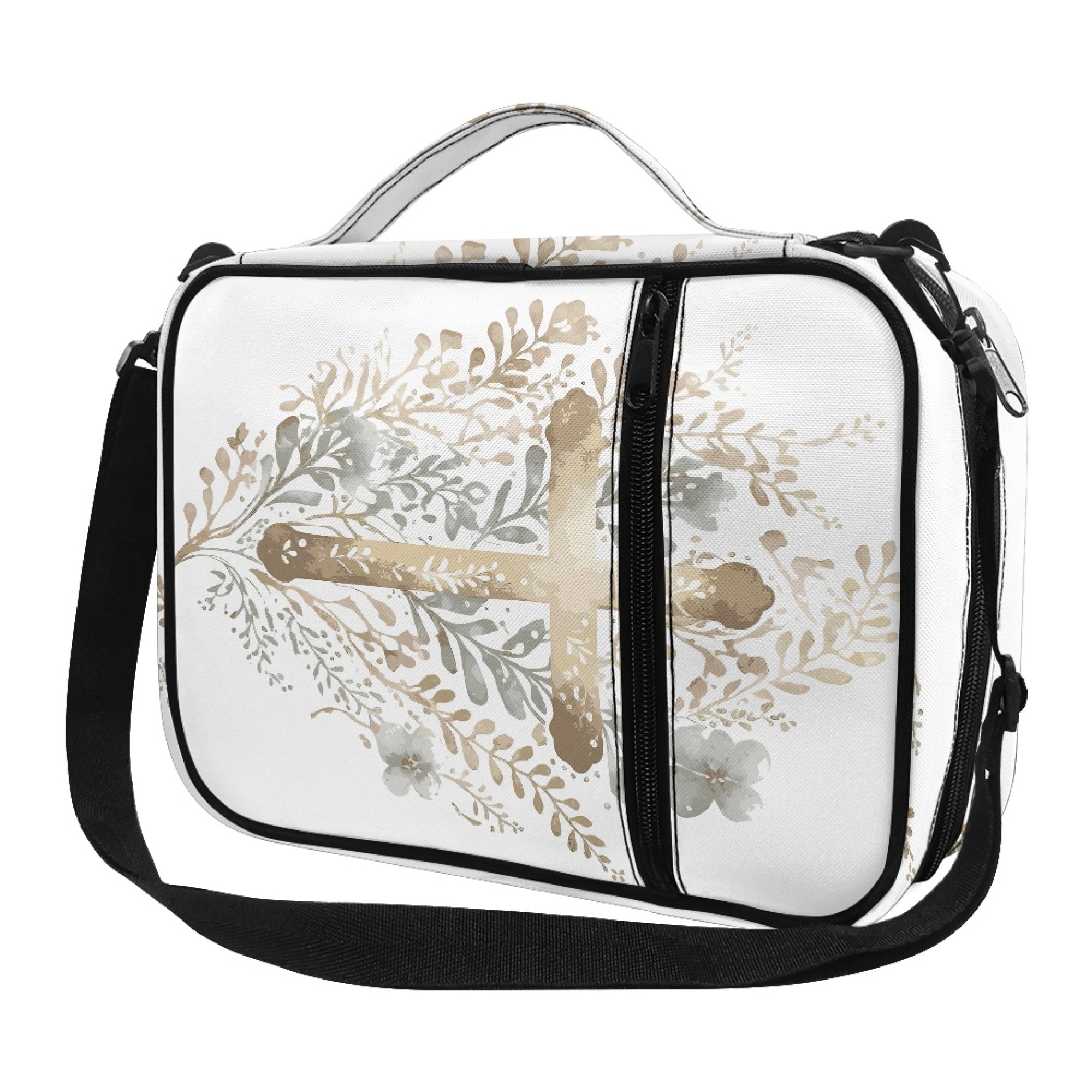 Bivenant Store Cross Bible Bag Large Capacity Portable Bible Cases for