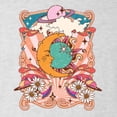 thumbnail image 6 of Wild Bobby Sun and Moon Groovy Vintage Daisy Flowers Stars Vintage Men Premium Tri Blend Tee, Heather White, X-Large, 6 of 6