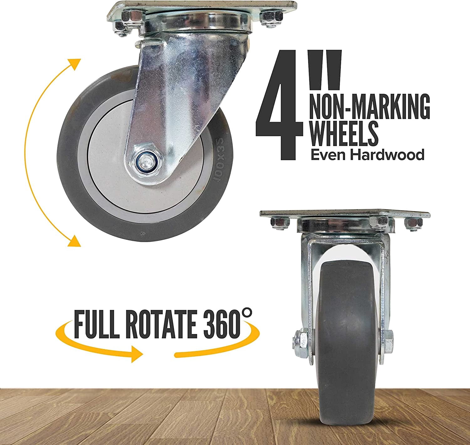 H-Dolly 4" Wheel 18" x 30" - Mover Grade